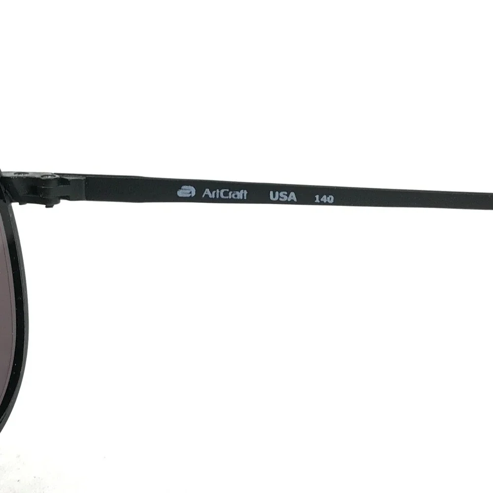 Artcraft OP Sunglasses Frames Matte Black Aviators Round Full Rim 55-18-140